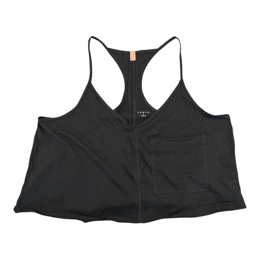 NWOT Lunya Organic Cotton Sleepwear in Charcoal Grey, M - Picture 4 of 5